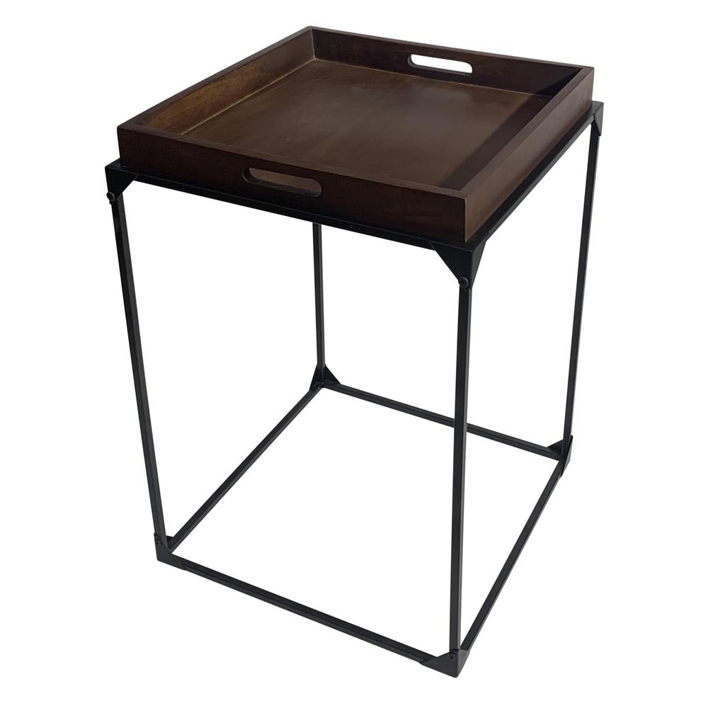 Cooper Tray Table - Elm - Black. Picture 1