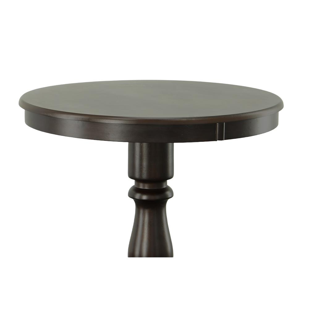 Fairview 30" Round Pedestal Bar Table - Espresso. Picture 3