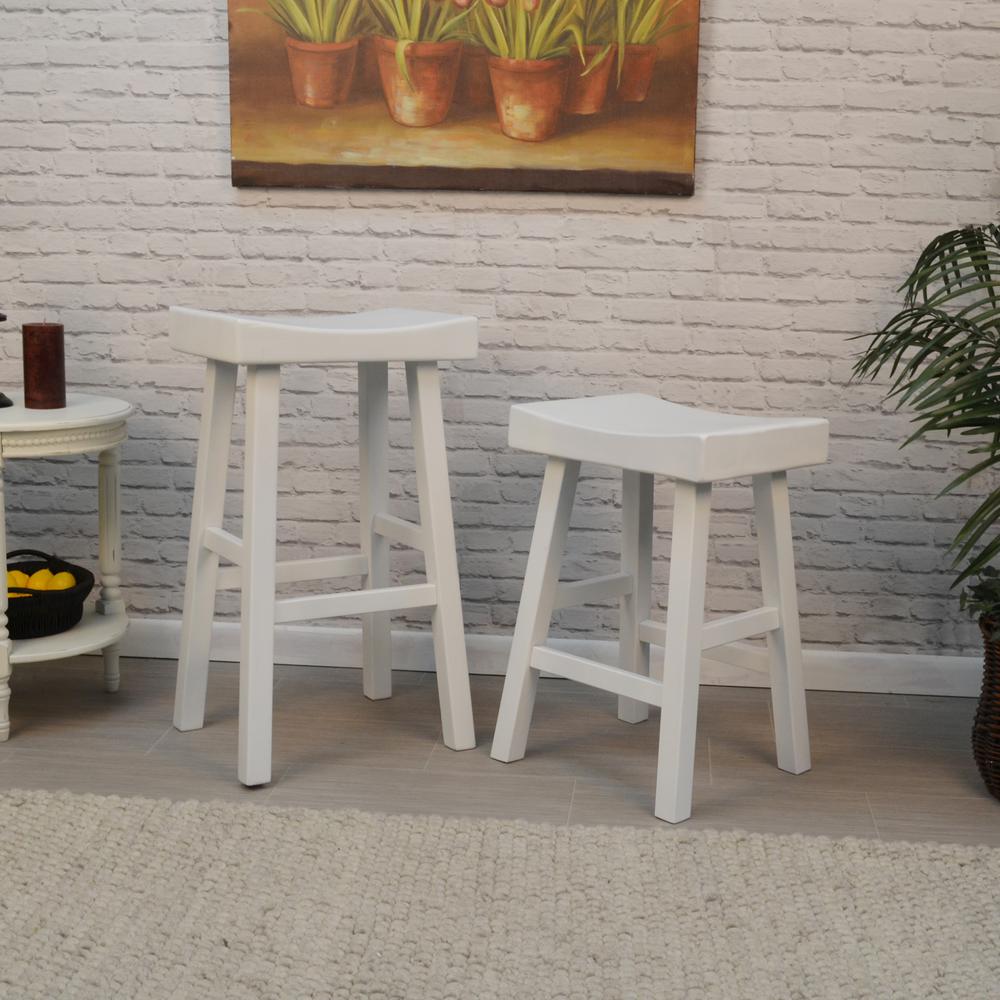 Colborn 25" Counter Stool - Antique White. Picture 4