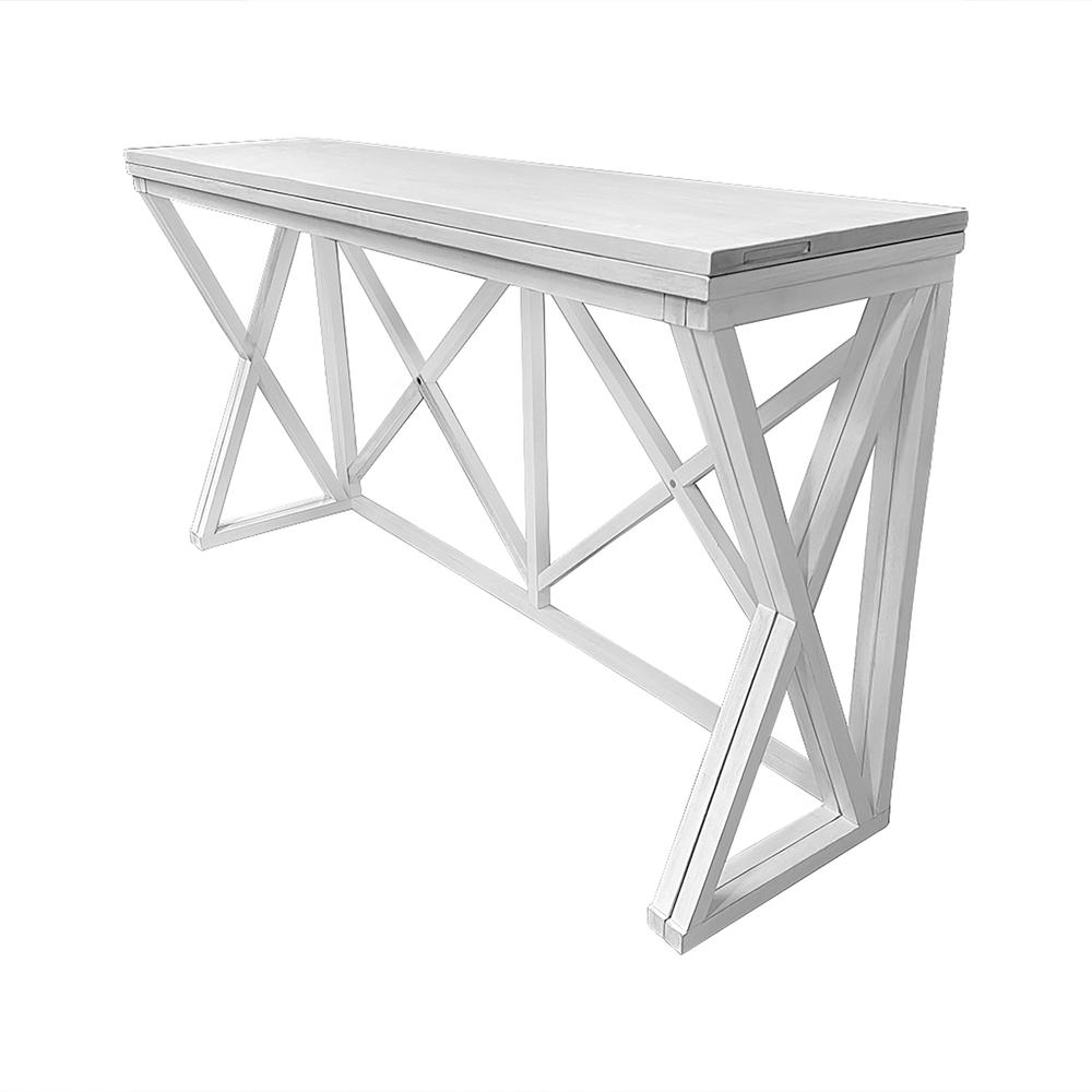 Taylor Flip Top Bar Table - Antique White. Picture 2