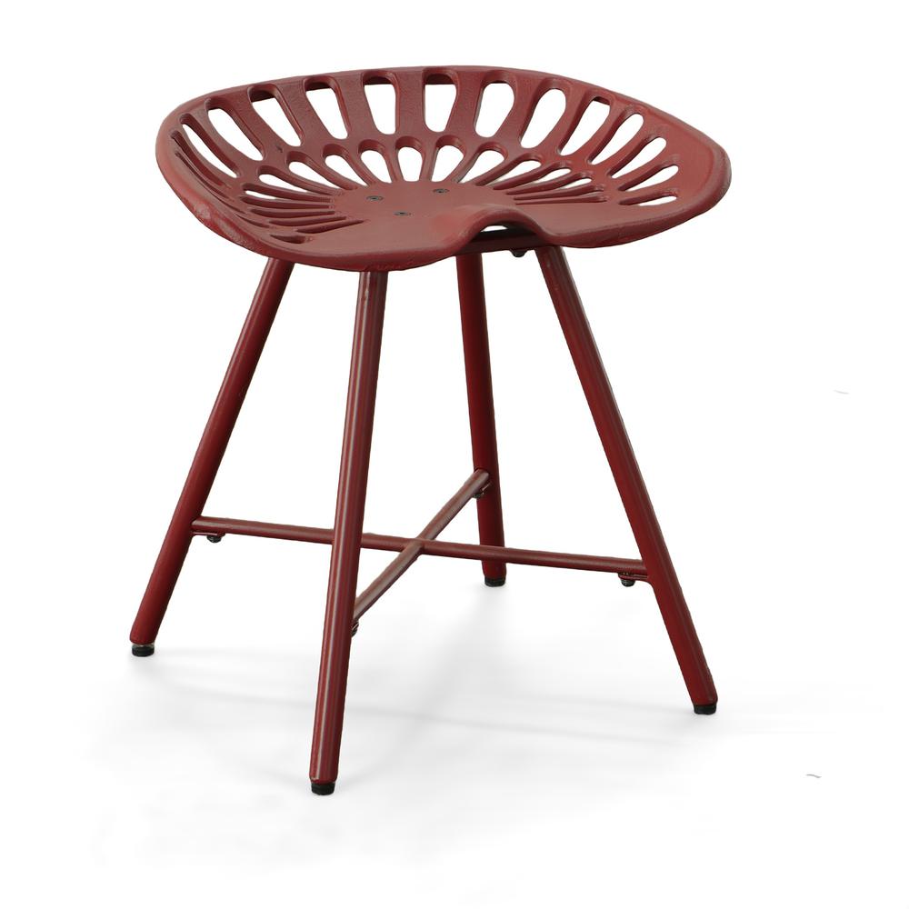 Jace Tractor Seat Stool - Red. Picture 1