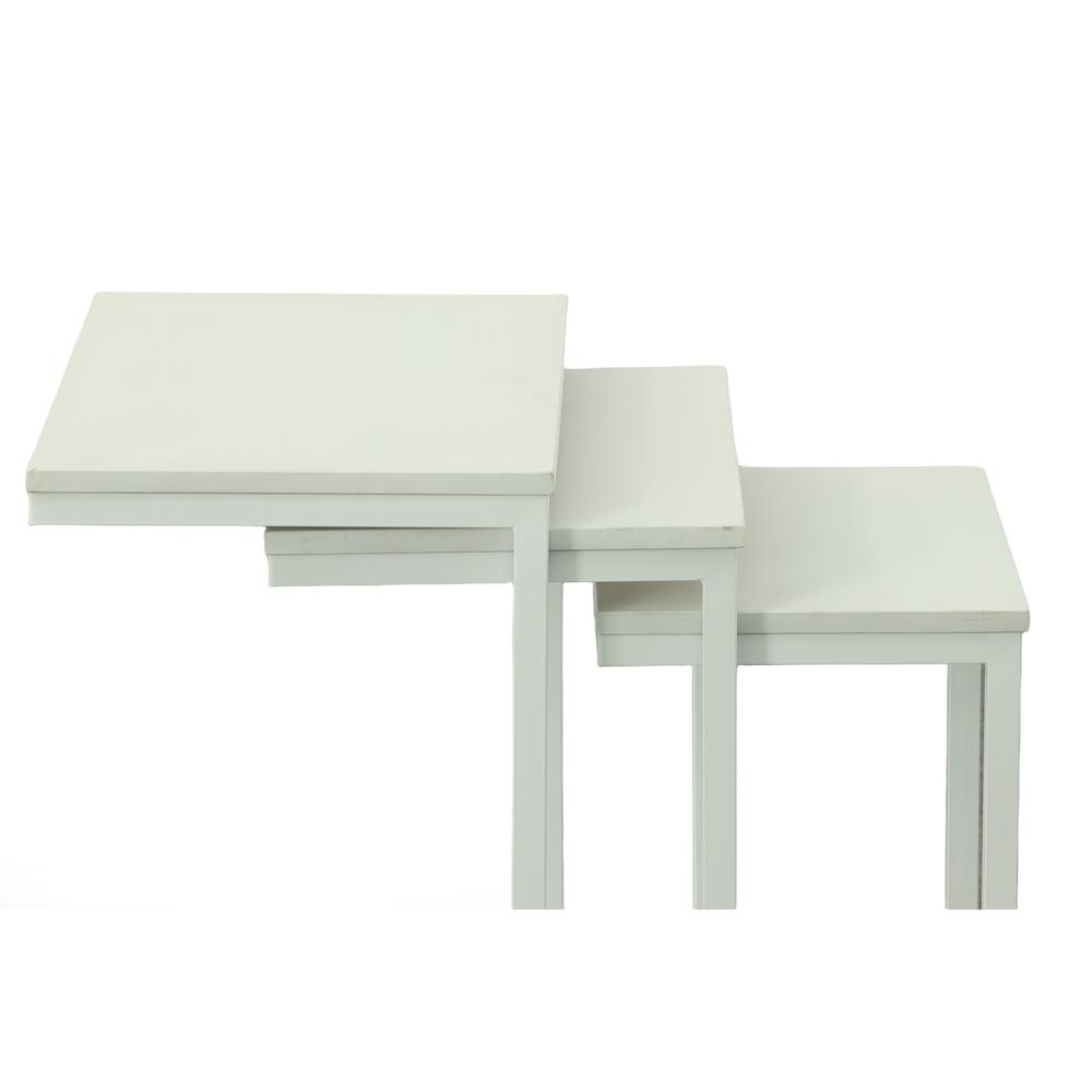 Addison Nesting Table Set - White. Picture 5
