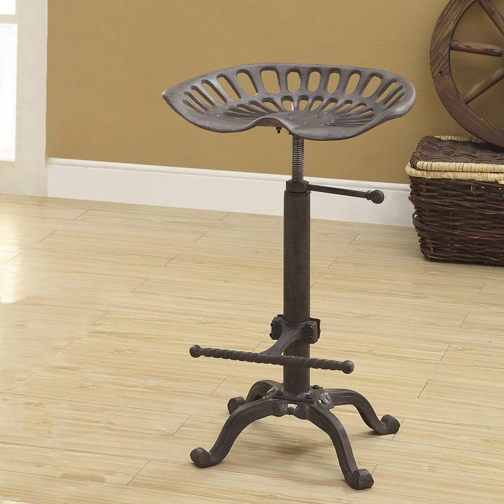 Adjustable Tractor Seat Barstool - Industrial. Picture 10