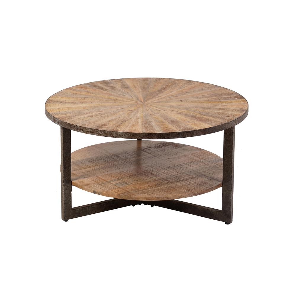 Chelsea Round Coffee Table - Natural. Picture 1