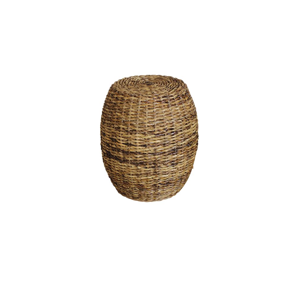 Banana Weave Round Stool - Natural. Picture 1