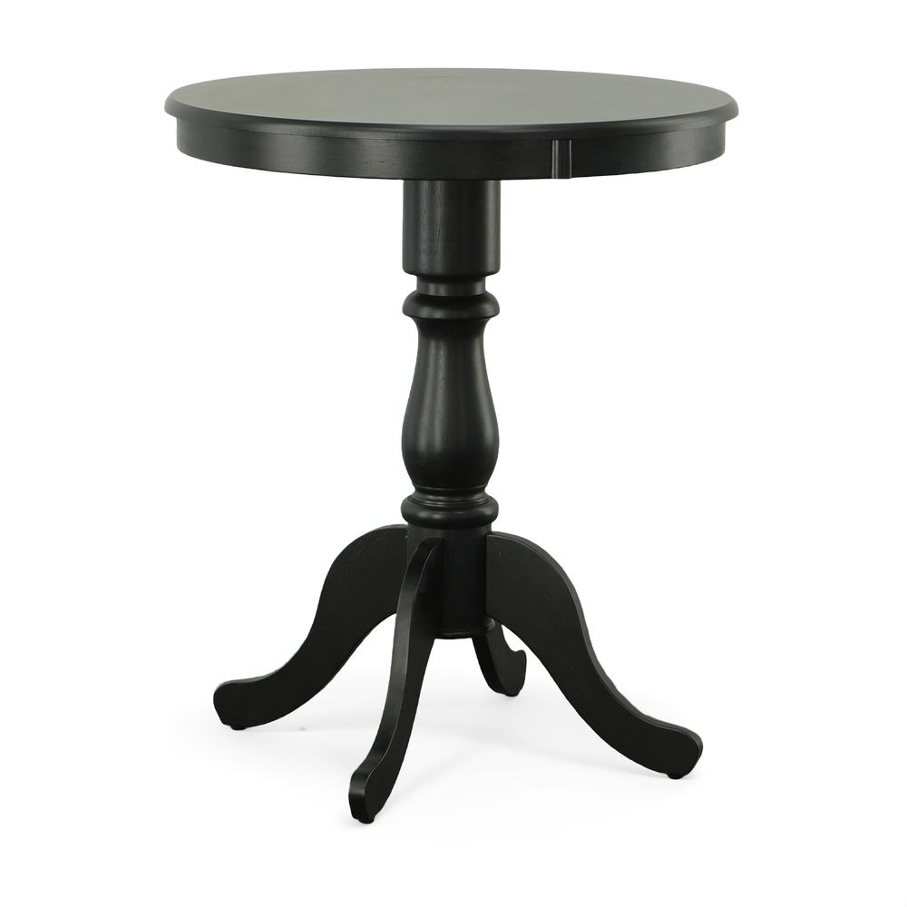 Fairview 30" Round Pedestal Bar Table - Antique Black. Picture 2
