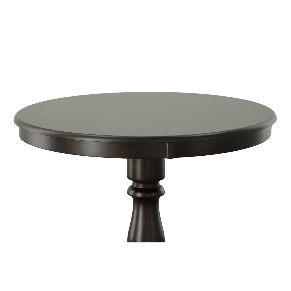 Fairview 36" Round Pedestal Bar Table - Espresso. Picture 3