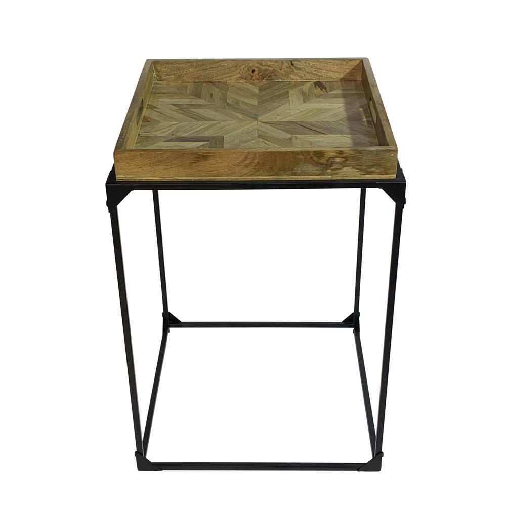 Cooper Tray Table - Inlay Natural - Black. Picture 3
