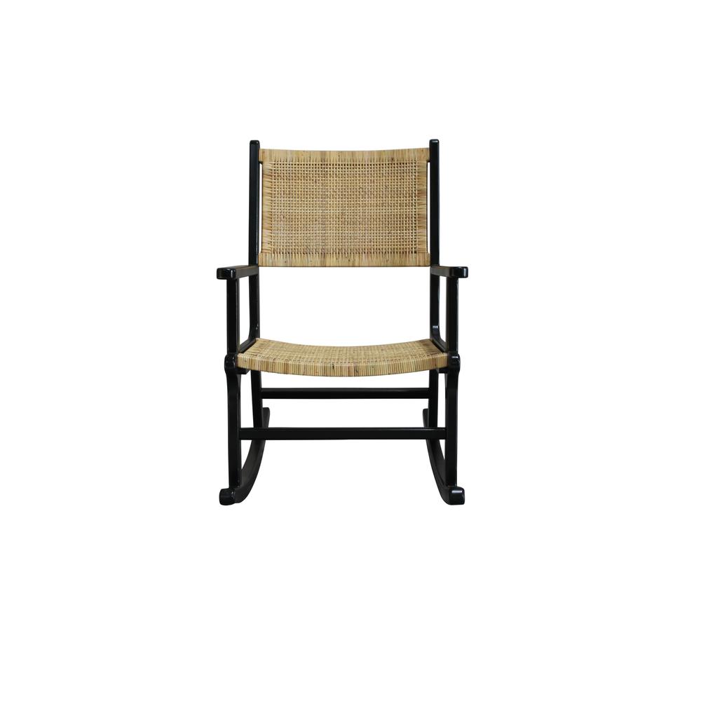 Karson Rocking Chair - Black. Picture 4