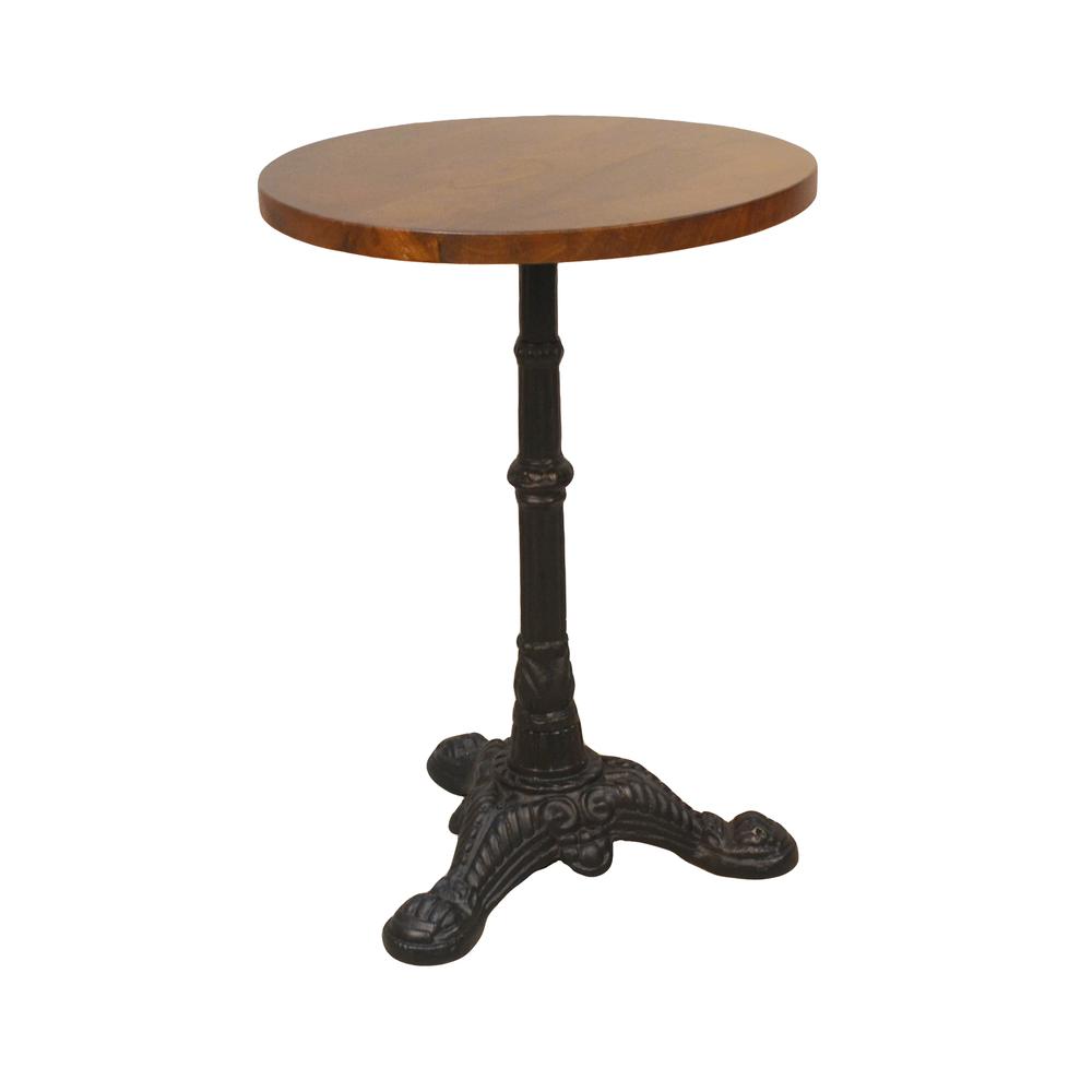 Brera Accent Table - Chestnut/Black. Picture 1