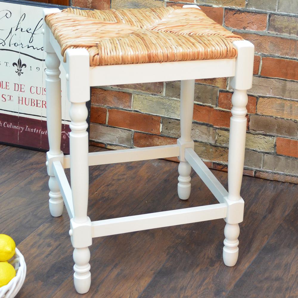 Hawthorne 24" Counter Stool - Antique White. Picture 5