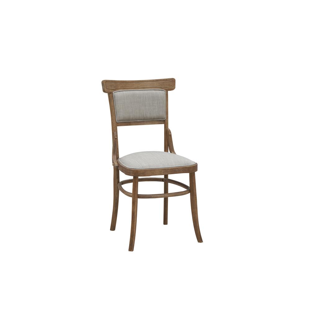 Diana Dining Chair - Set of 2 - Vintage Honey - Linen Upholstery. Picture 2