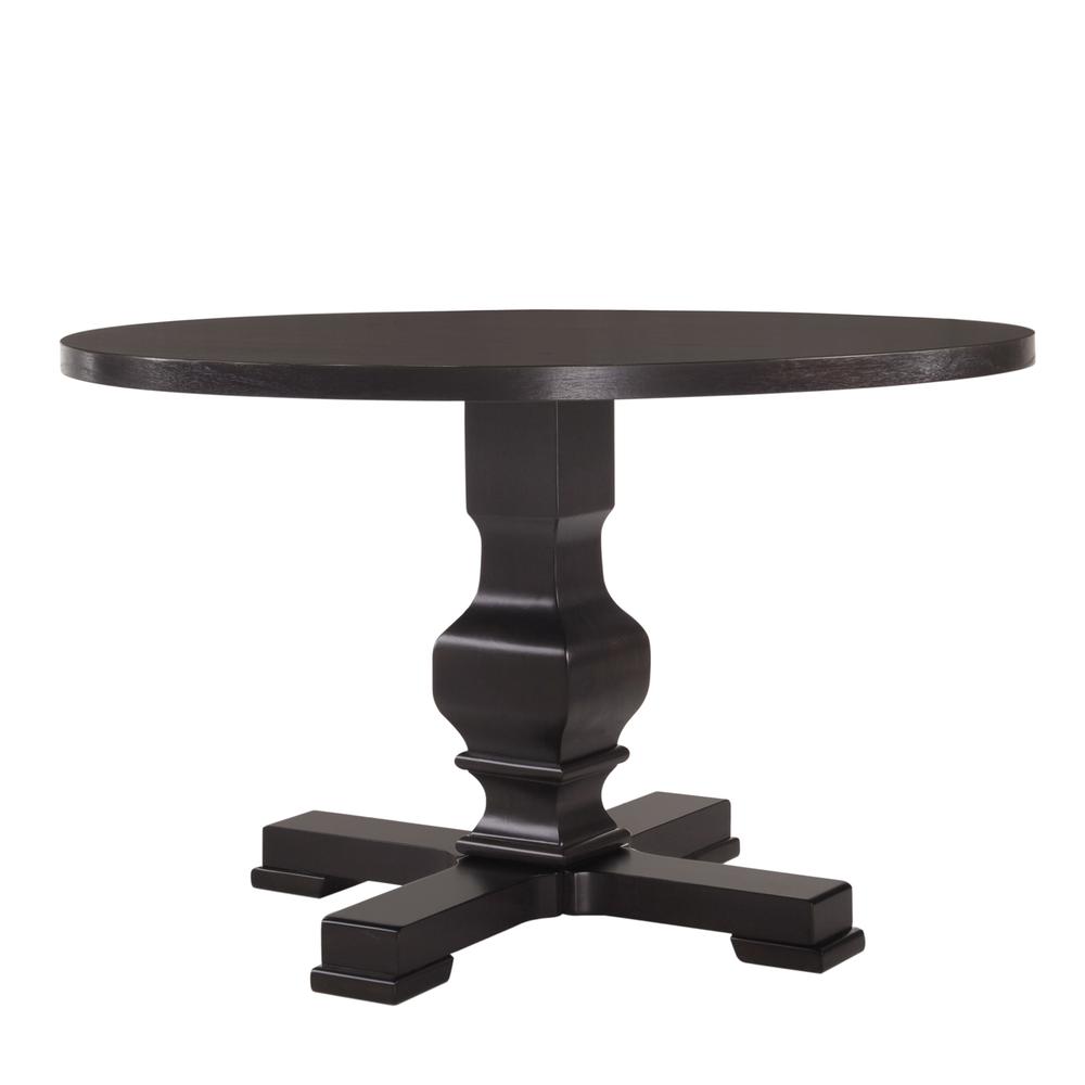 Carson 47" Round Pedestal Table - Espresso. Picture 2
