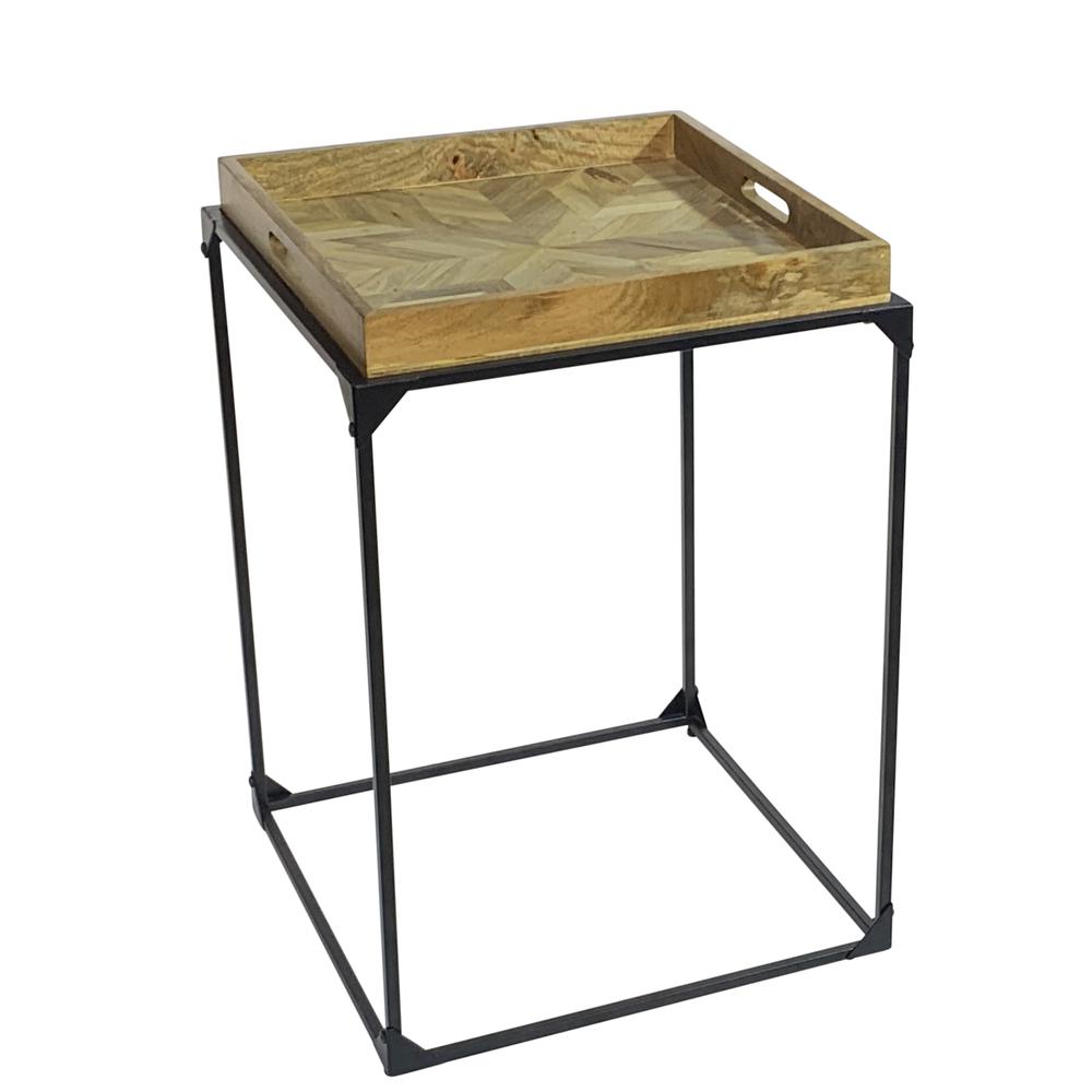 Cooper Tray Table - Inlay Natural - Black. Picture 2