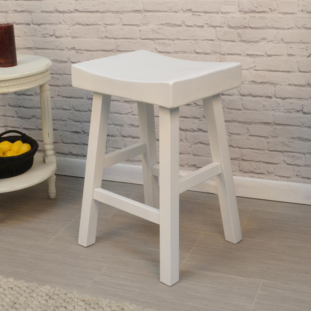 Colborn 25" Counter Stool - Antique White. Picture 3