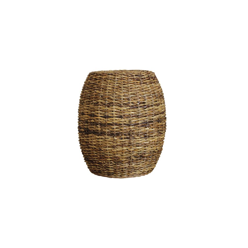 Banana Weave Round Stool - Natural. Picture 2