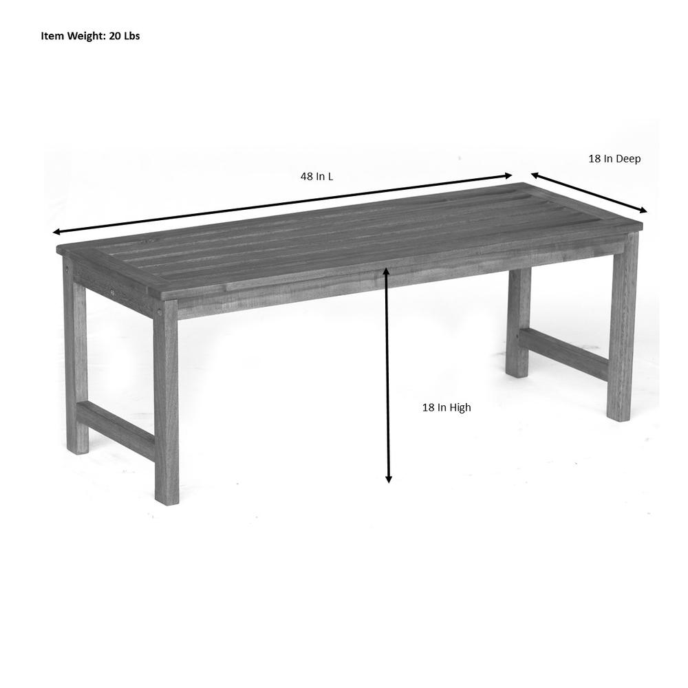 Fontana 4' Outdoor Dining Bench - Oil. Picture 4