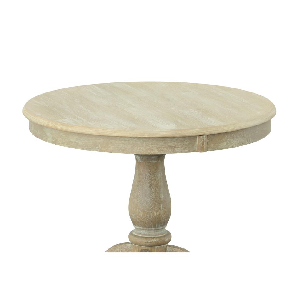 Fairview 30" Round Pedestal Dining Table - Natural Driftwood. Picture 3