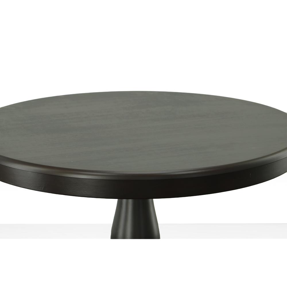 Fairview 36" Round Pedestal Dining Table - Espresso. Picture 4