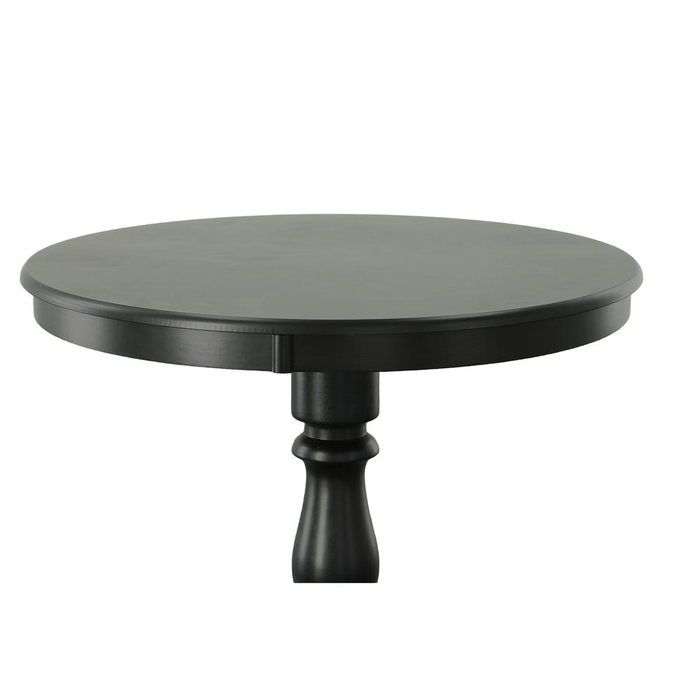 Fairview 36" Round Pedestal Bar Table - Antique Black. Picture 3
