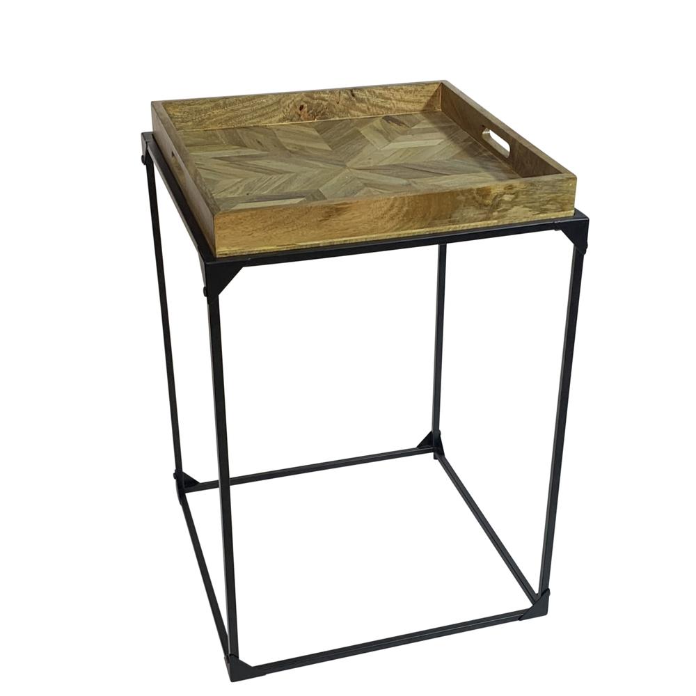 Cooper Tray Table - Inlay Natural - Black. Picture 1
