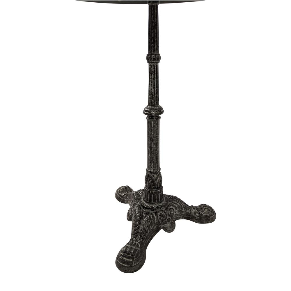 Velio Bistro Table - Natural Driftwood Top - Aged Iron Base. Picture 2