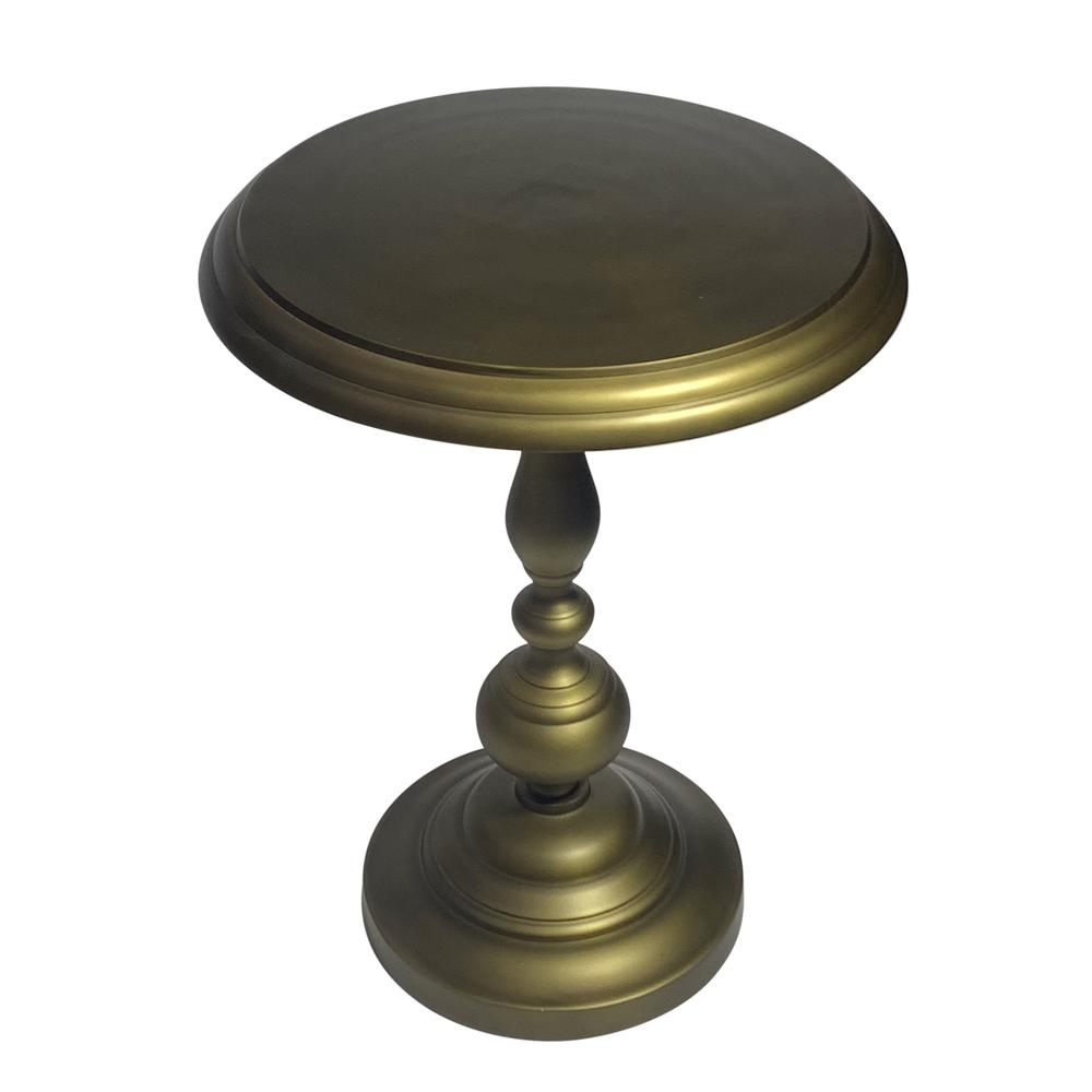 Pearson Metal Accent Table - Antique Brass. Picture 3