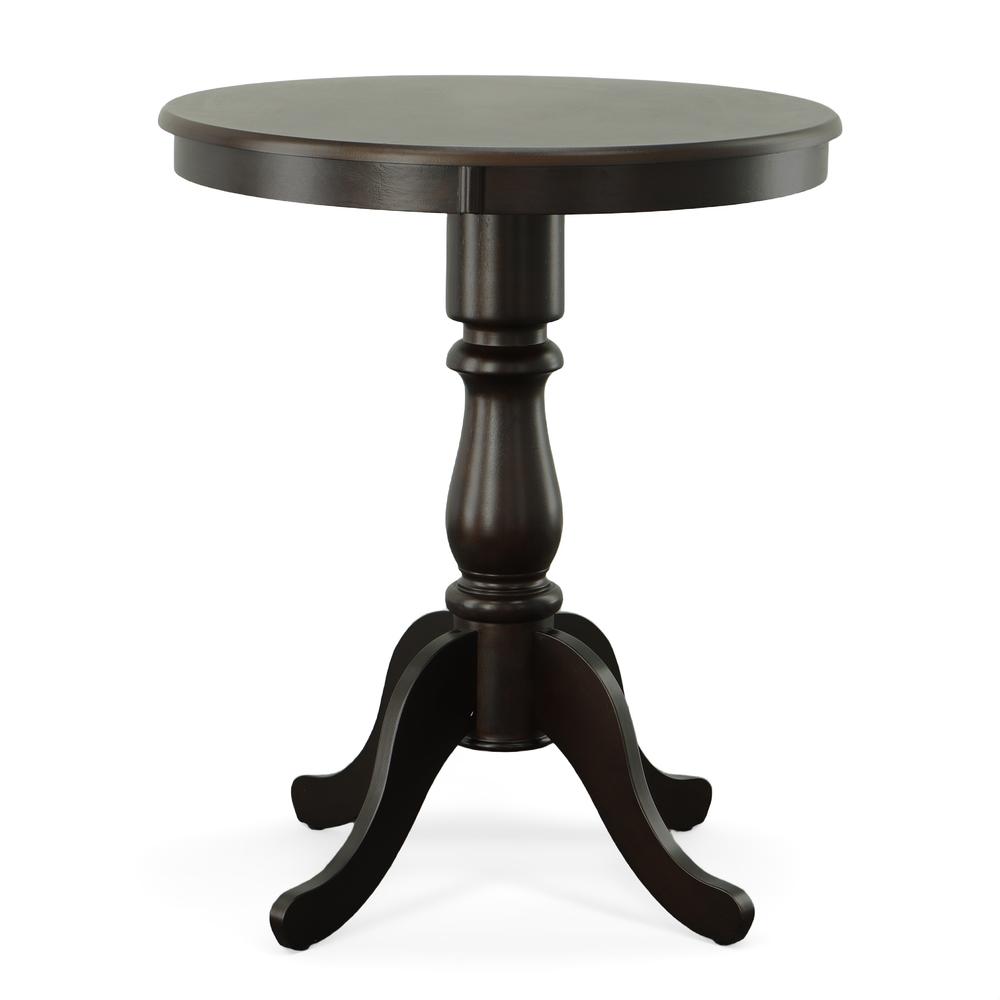 Fairview 30" Round Pedestal Bar Table - Espresso. Picture 2