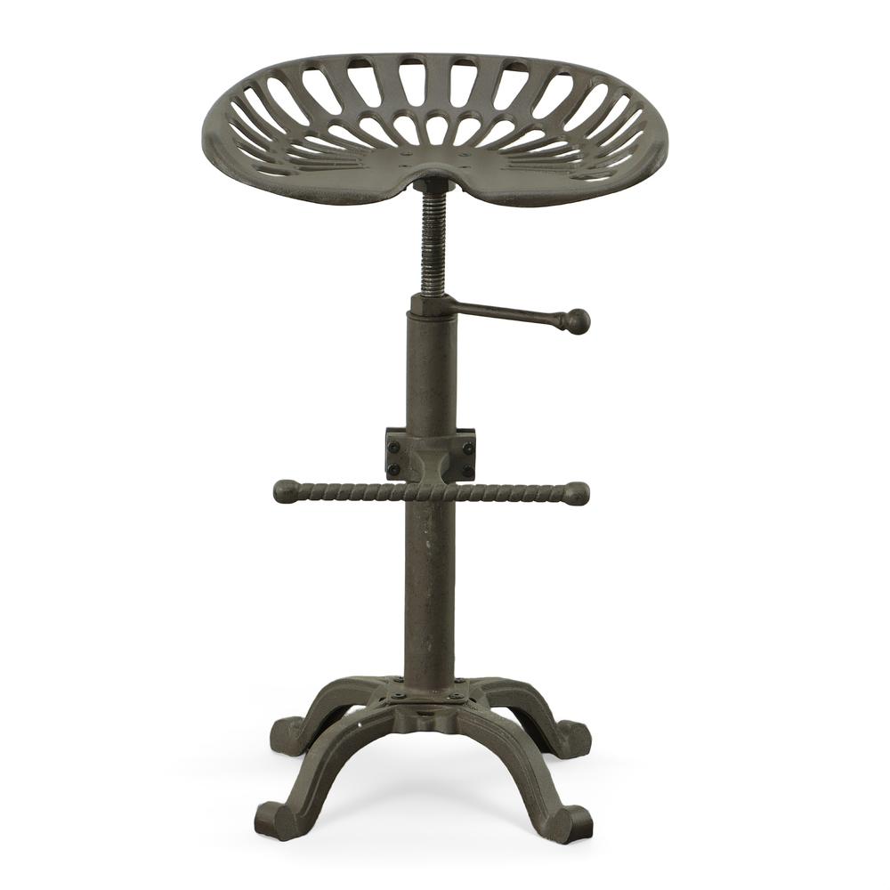 Adjustable Tractor Seat Barstool - Industrial. Picture 3