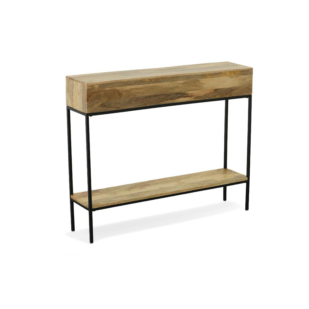 Edvin Console Table - Natural/Black. Picture 2