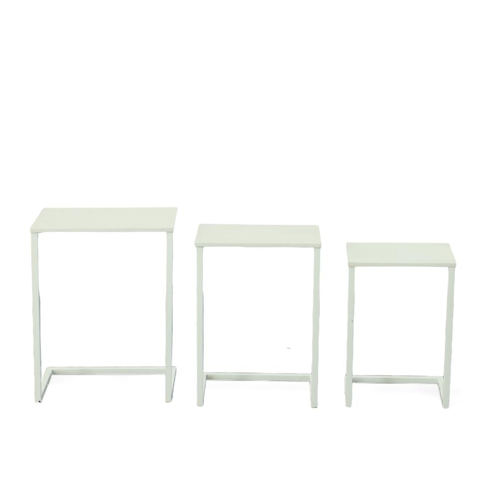 Addison Nesting Table Set - White. Picture 2