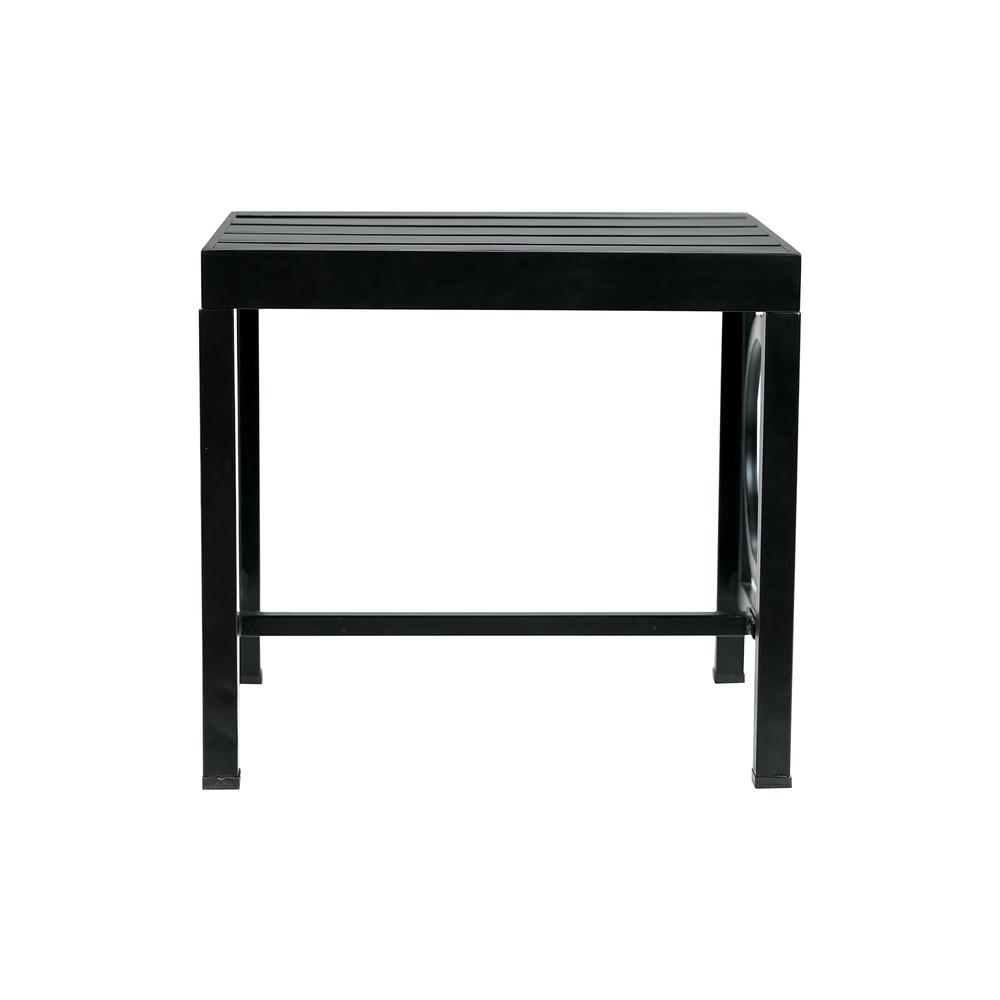 Grammercy Outdoor Side Table - Black. Picture 3