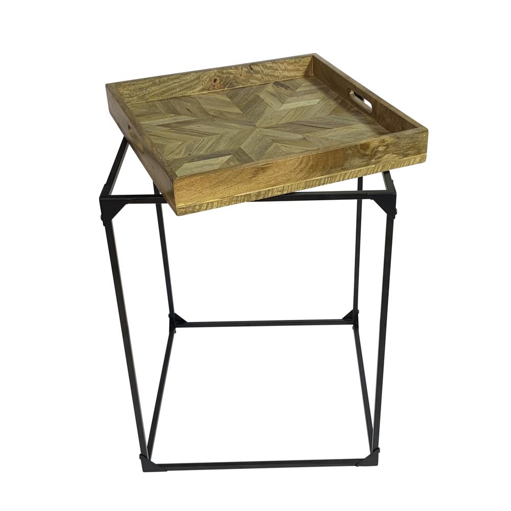 Cooper Tray Table - Inlay Natural - Black. Picture 7