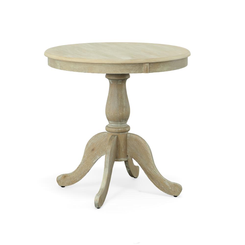 Fairview 30" Round Pedestal Dining Table - Natural Driftwood. Picture 1
