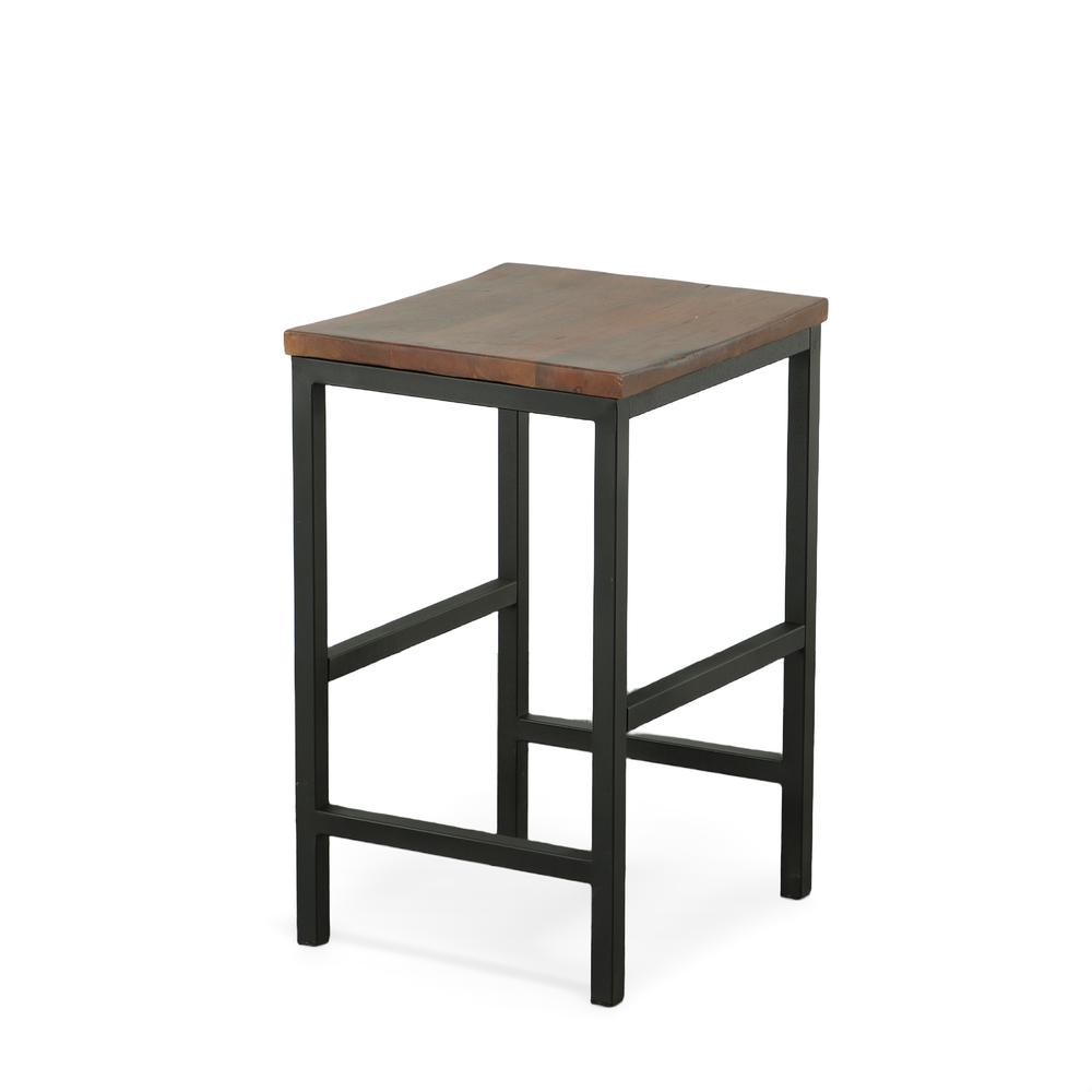 Aileen 24" Counter Stool - Chestnut/Black. Picture 1