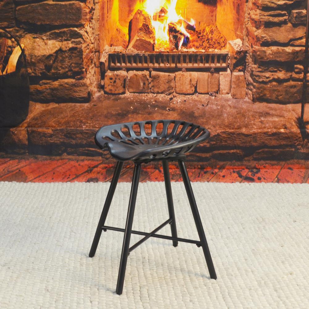 Jace Tractor Seat Stool - Black. Picture 2