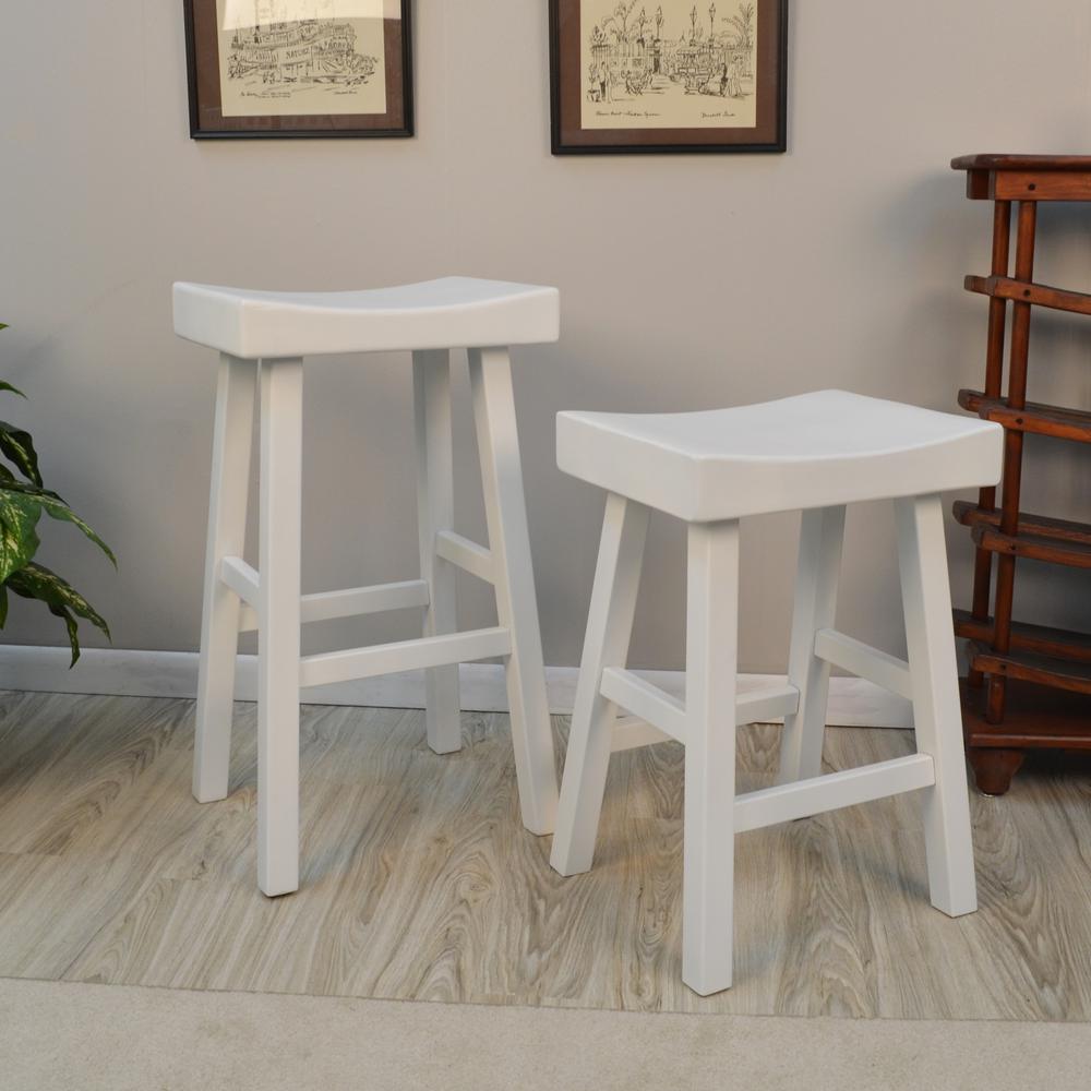 Colborn 25" Counter Stool - Antique White. Picture 5