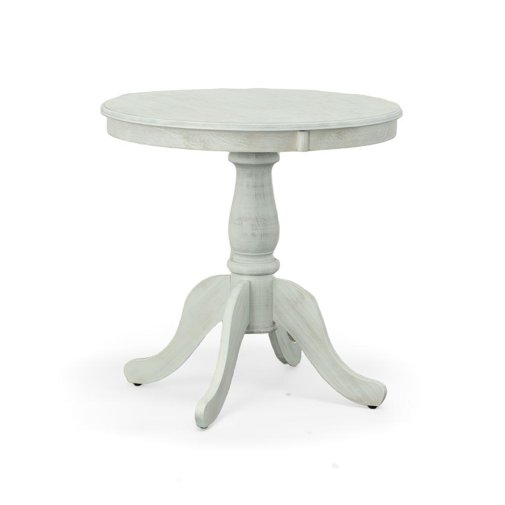 Fairview 30" Round Pedestal Dining Table - Whitewash. Picture 2