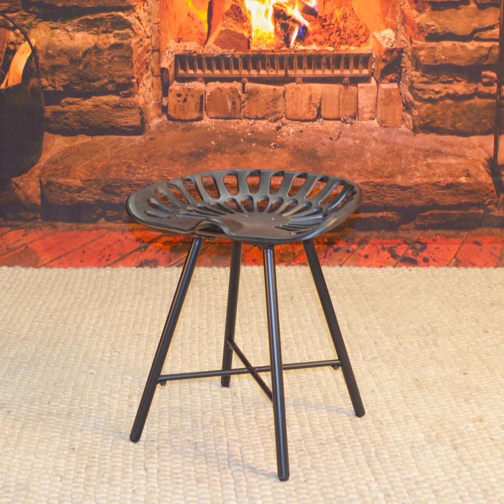 Jace Tractor Seat Stool - Black. Picture 1