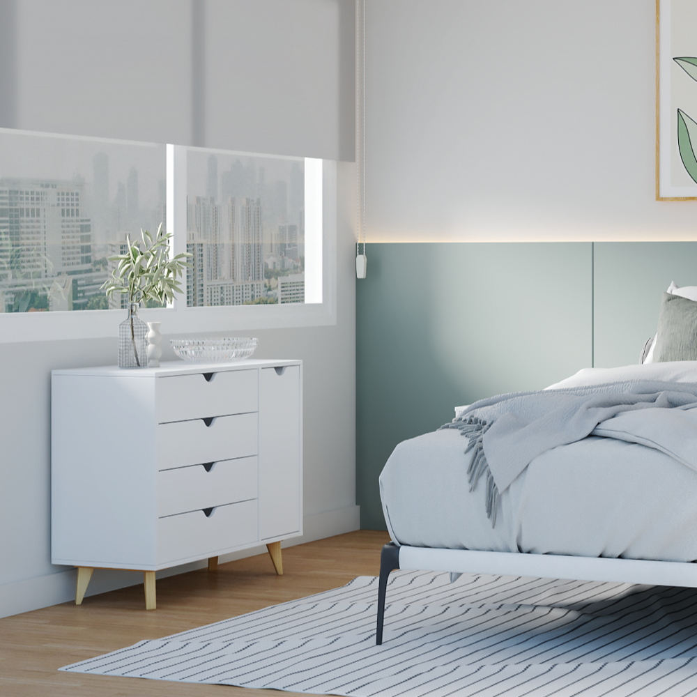Modern Dresser for Bedroom – Chest of Drawers – Combo Dresser – White. Picture 3