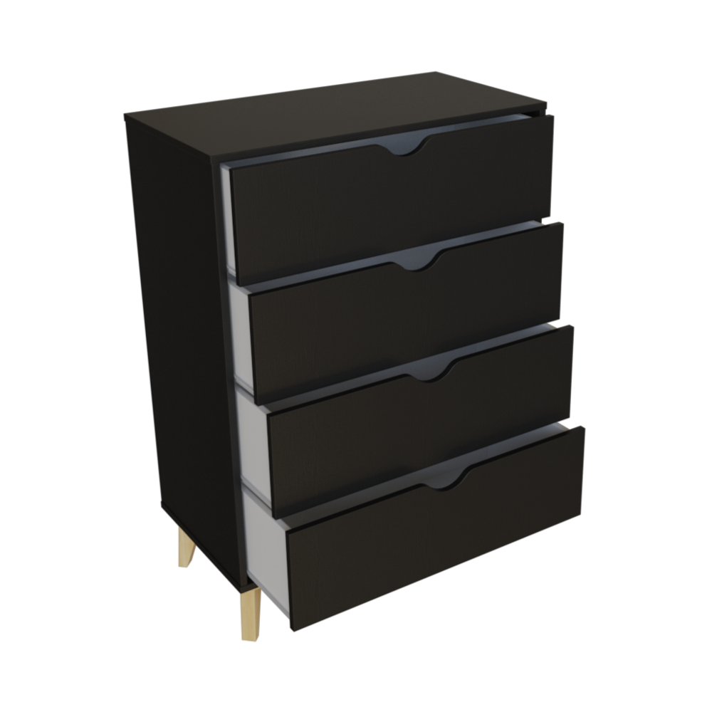 Dresser for Bedroom – Modern Tall Dresser – Chest of Drawers – Black. Picture 2