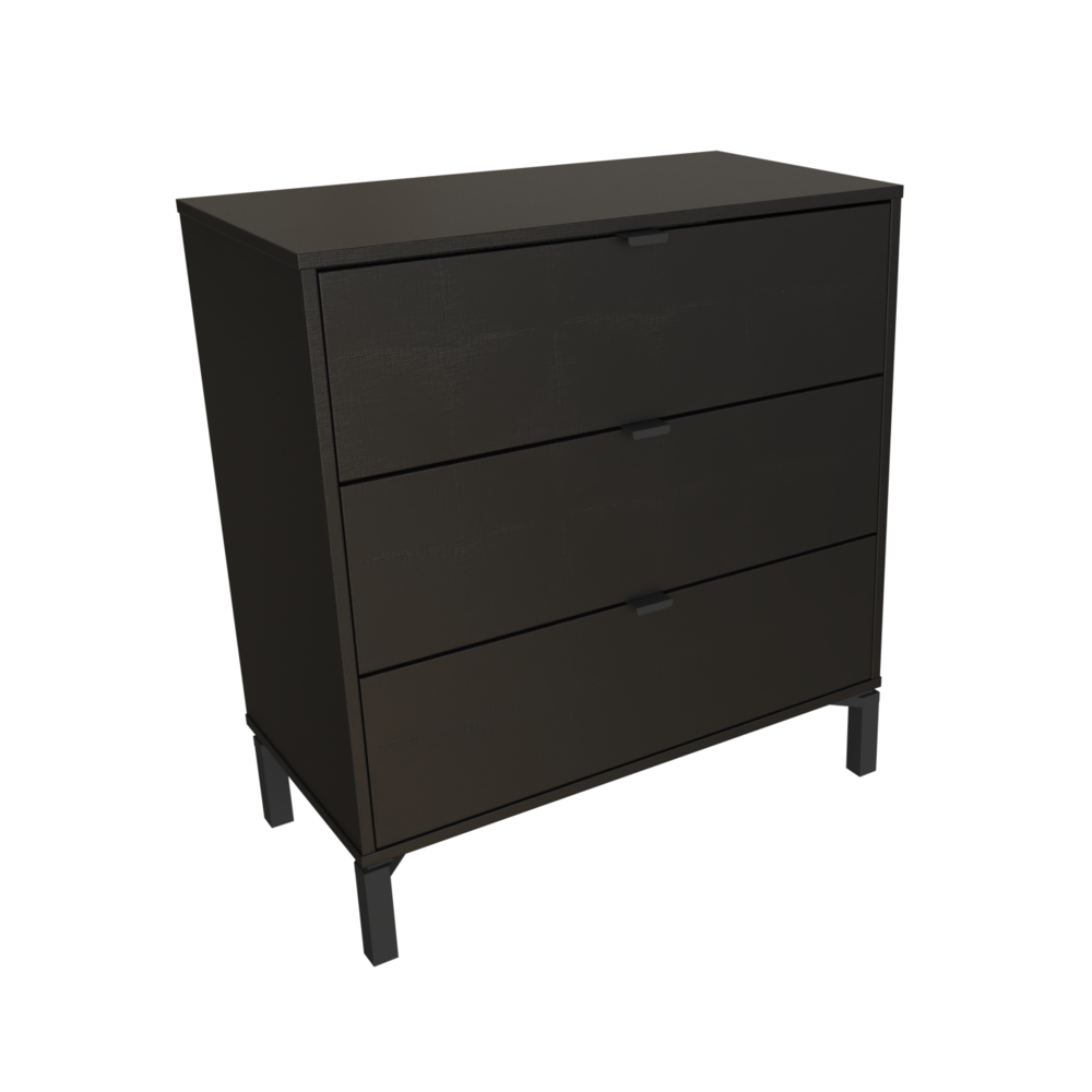 Modern Dresser for Bedroom – 3- Drawer Chest of Drawers – Oak. Picture 1