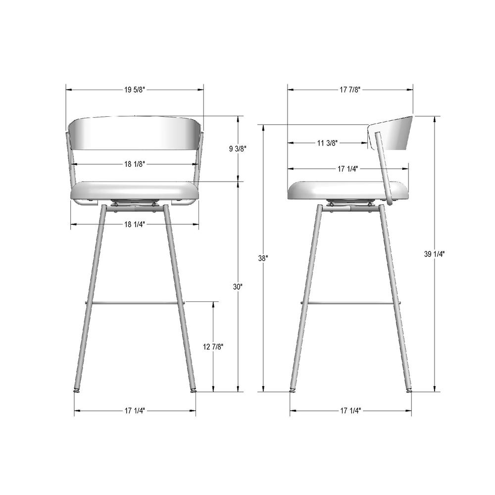 Ludwig 30 in. Swivel Bar Stool. Picture 9