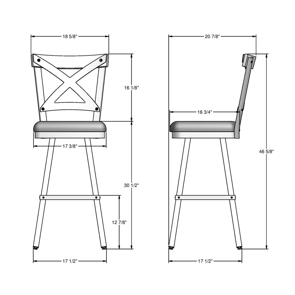 Snyder 30 in. Swivel Bar Stool. Picture 10