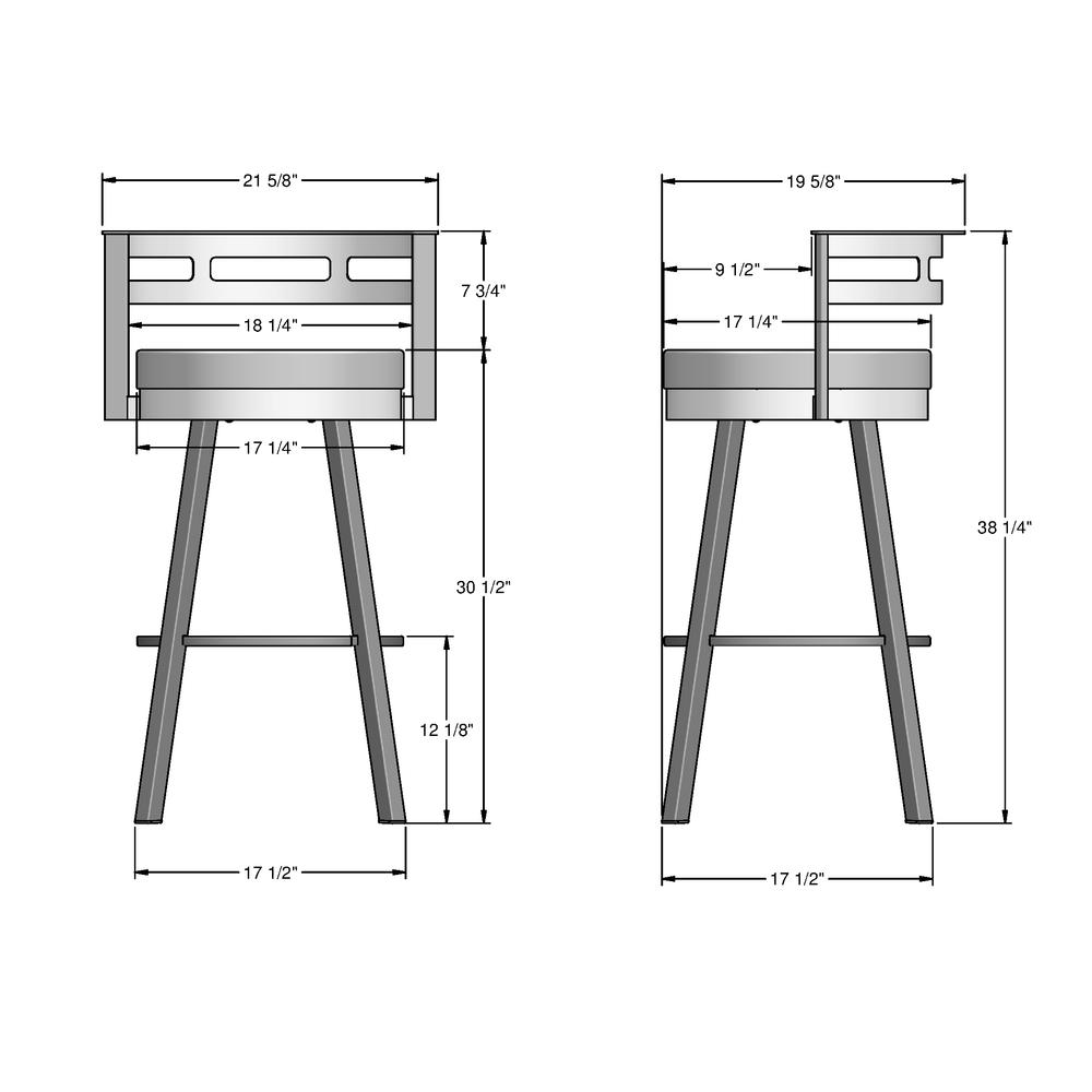 Render 30 in. Swivel Bar Stool. Picture 9