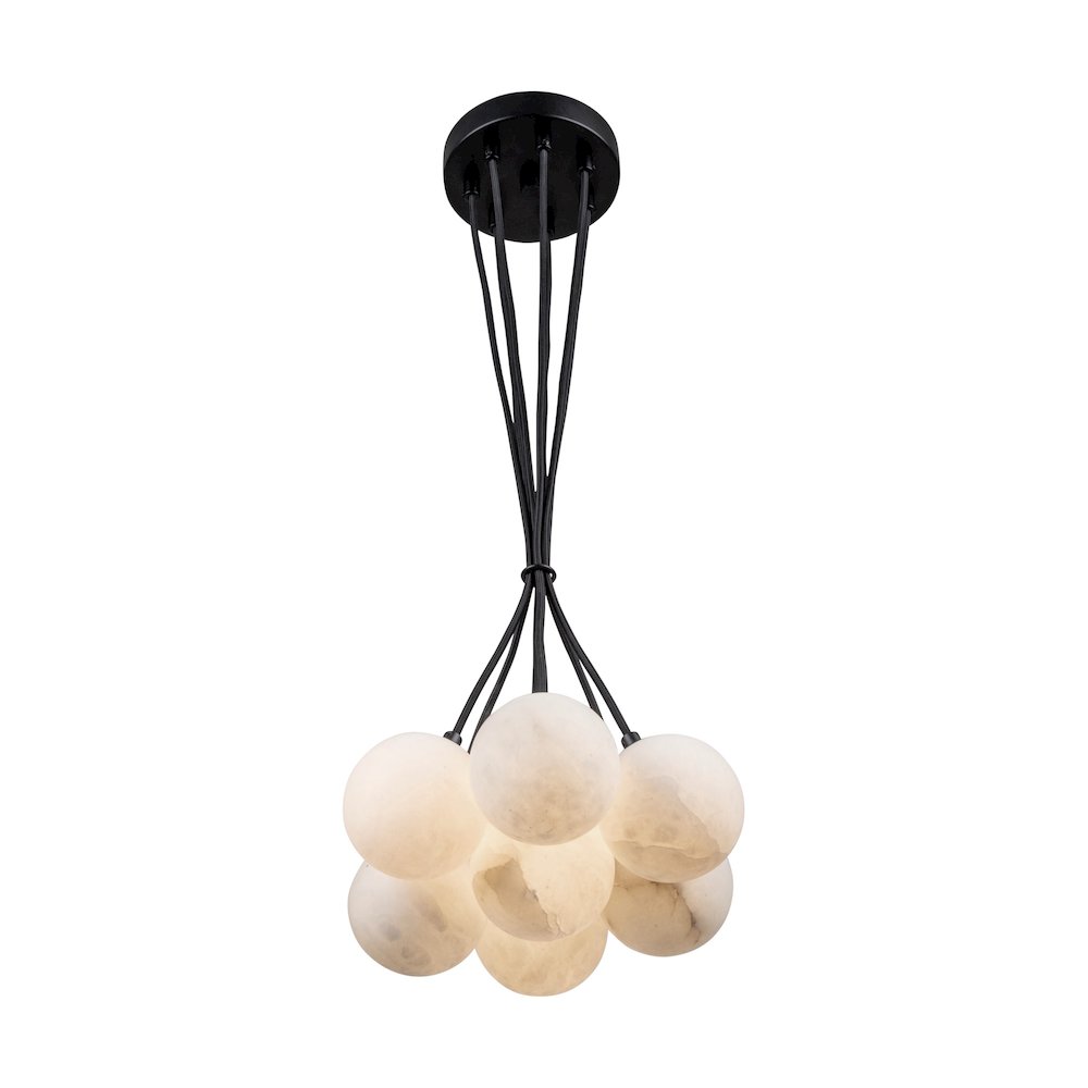 Camila Collection 7Light Pendant Black. Picture 2