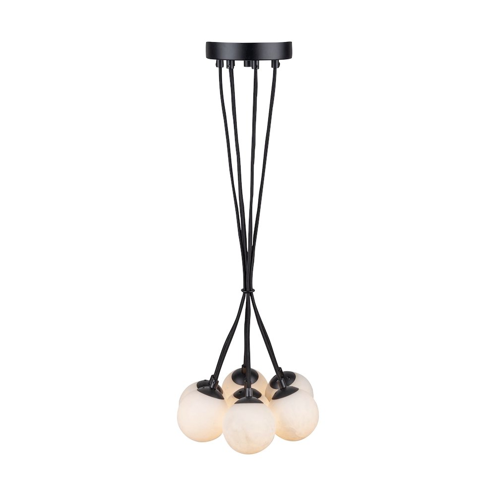 Camila Collection 7Light Pendant Black. Picture 3