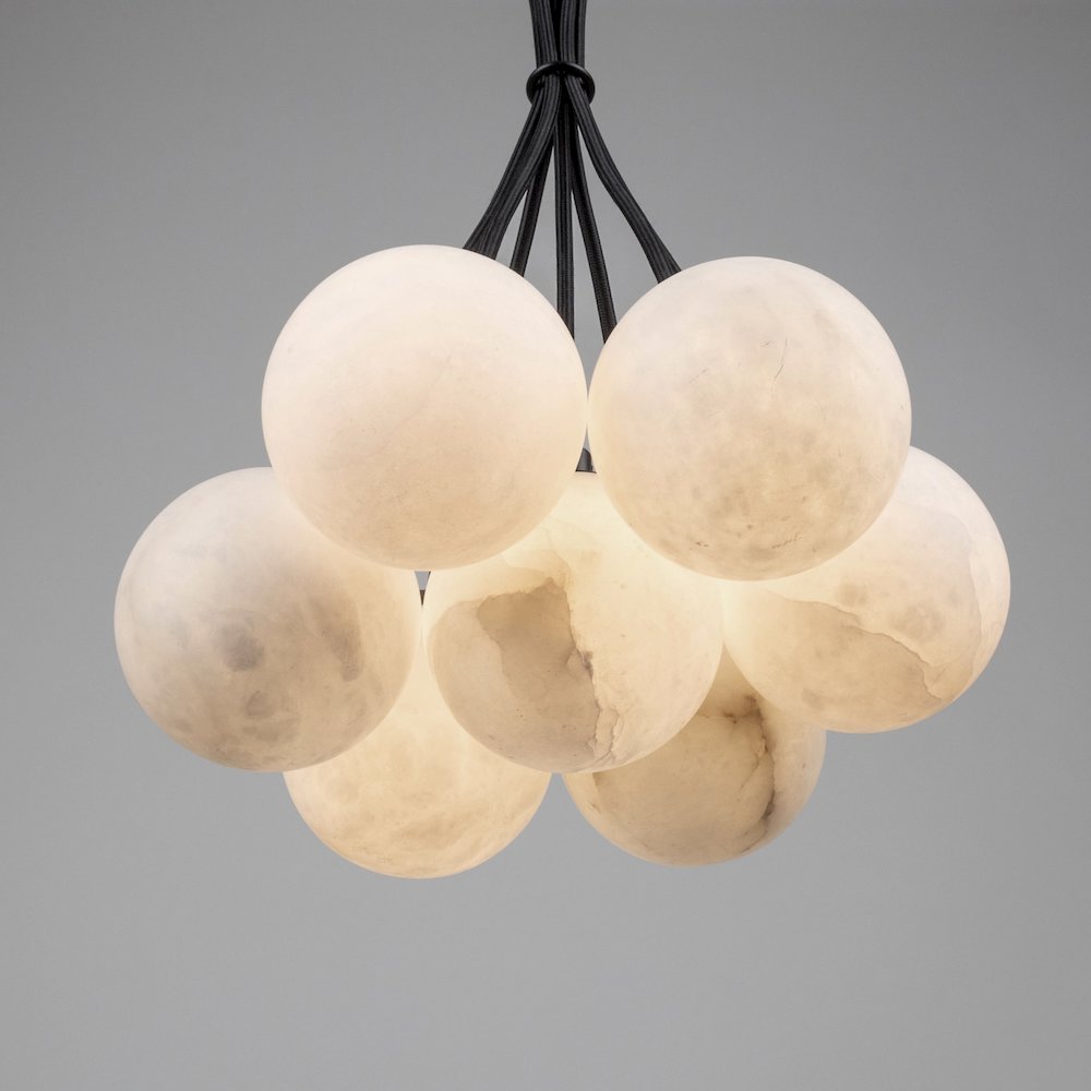 Camila Collection 7Light Pendant Black. Picture 6