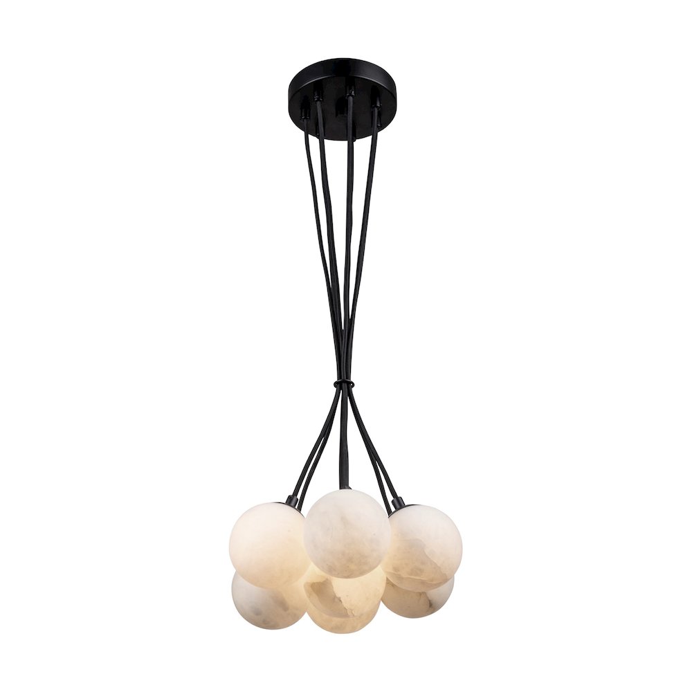 Camila Collection 7Light Pendant Black. Picture 1