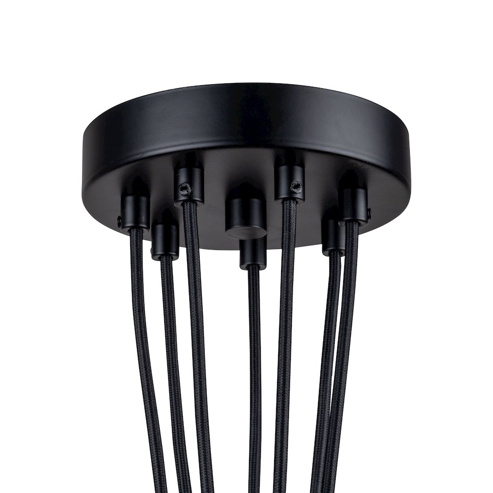 Camila Collection 7Light Pendant Black. Picture 4